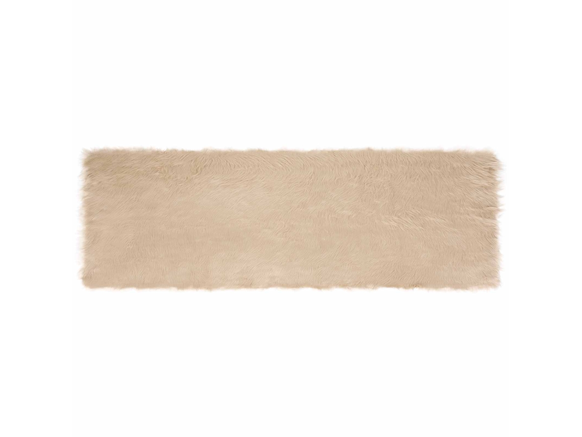 Conjunto 1 Tapete Vidaxl Bege Poliéster (80 X 250 Cm)