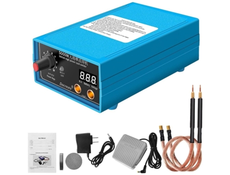 Máquina De Solda Doméstica Portátil De Alta Potência 5000w Bateria Folha De Níquel Pontos Soldadores Display Digital Eu Docreate