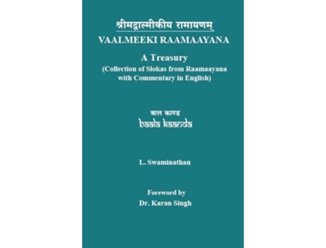 Livro Vaalmeeki Raamaayan de L Swaminathan (Inglês)