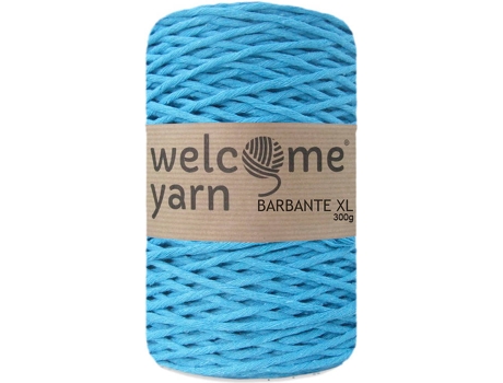 Fio de Macramé WELCOME YARN Barbante XL BB30 3mmx120M (Azul - Algodão - 10x16,5x10 cm)