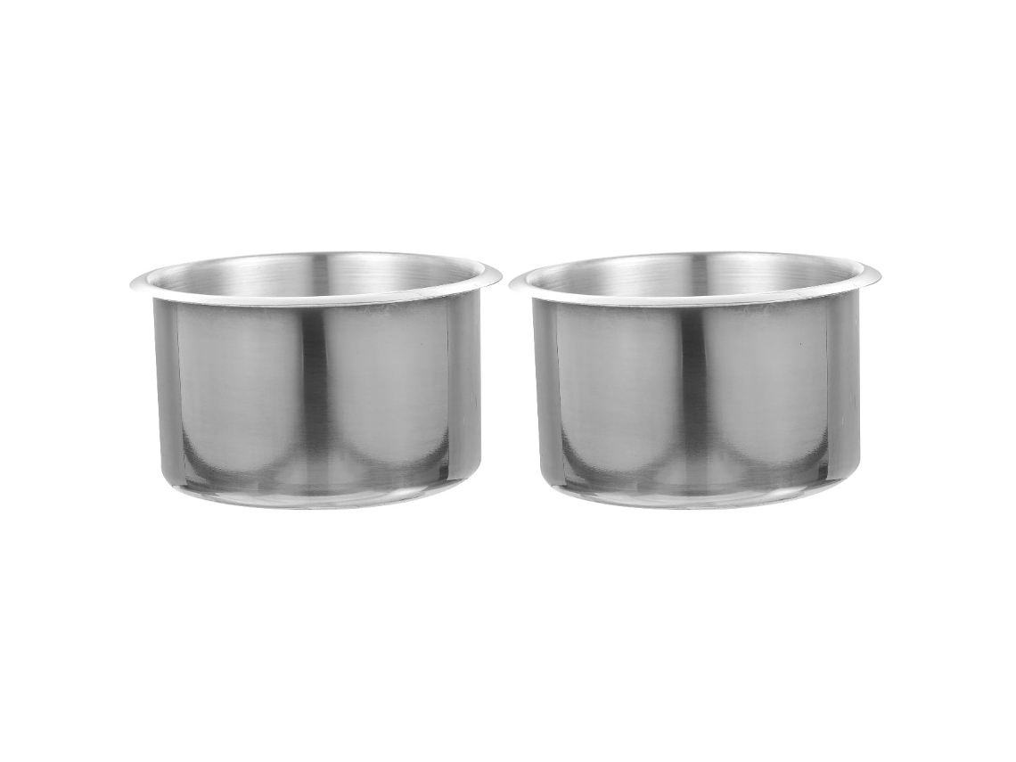 Suporte Para Copos De Encaixe Em Aço Inoxidável, Suporte Para Bebidas Durável E Antiferrugem Para Encosto De Mesa De Carro, Trailer, Barco, Acabamento