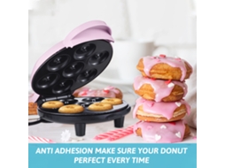 Máquina de Donuts Dash Mini 700w com Aquecimento Duplo Antiaderente para Casa e Comércio | S/MARCA