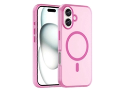 Compre Capa Para Iphone 16 Compatível Com Magsafe Skin-touch Pctpu Capa Fosca Rosa