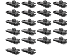 Conjunto de 30 Grampos para Lona, ​​10 Tiras Elásticas Barraca, 10 Mosquetões, ​​grampos Grampo Lona AQUAFORGE