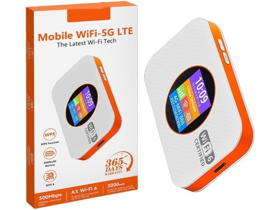 Roteador Wi-fi Portátil 4g De Bolso Com Portas Ethernet Para Trabalho