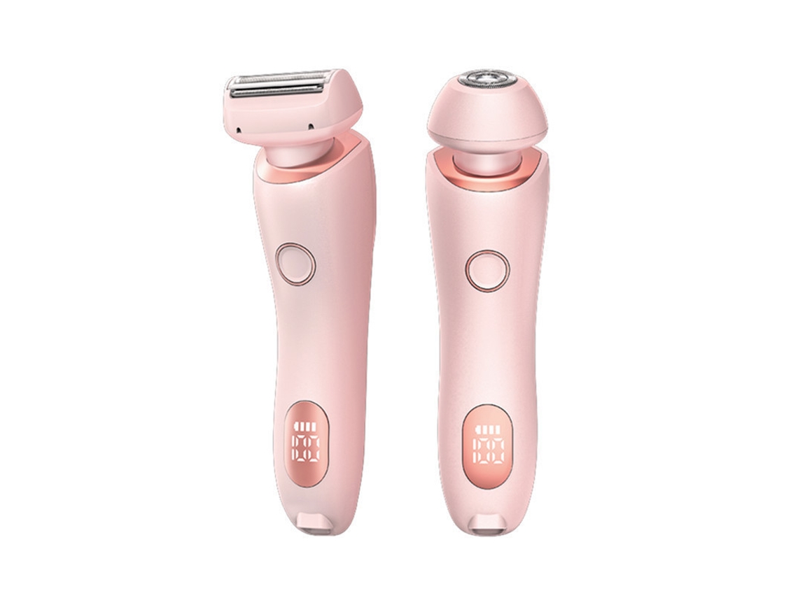 Aparador 2 em 1 Recarregável, com Tela Digital, Portátil e Indolor, Projetado Especificamente para Depilação Corporal Feminina, Compacto STELASPLEN