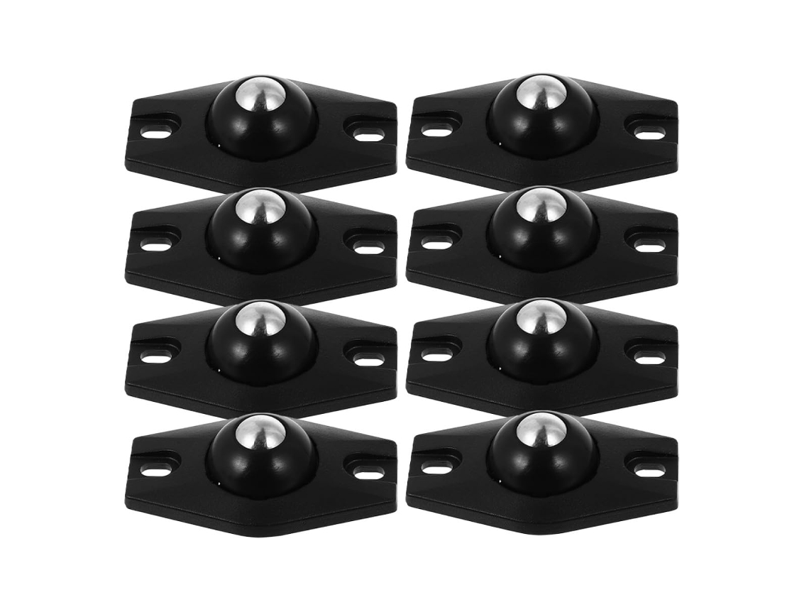 Conjunto De 8 Rodízios Pequenos Autoadesivos Com Giro De 360°, Mini
