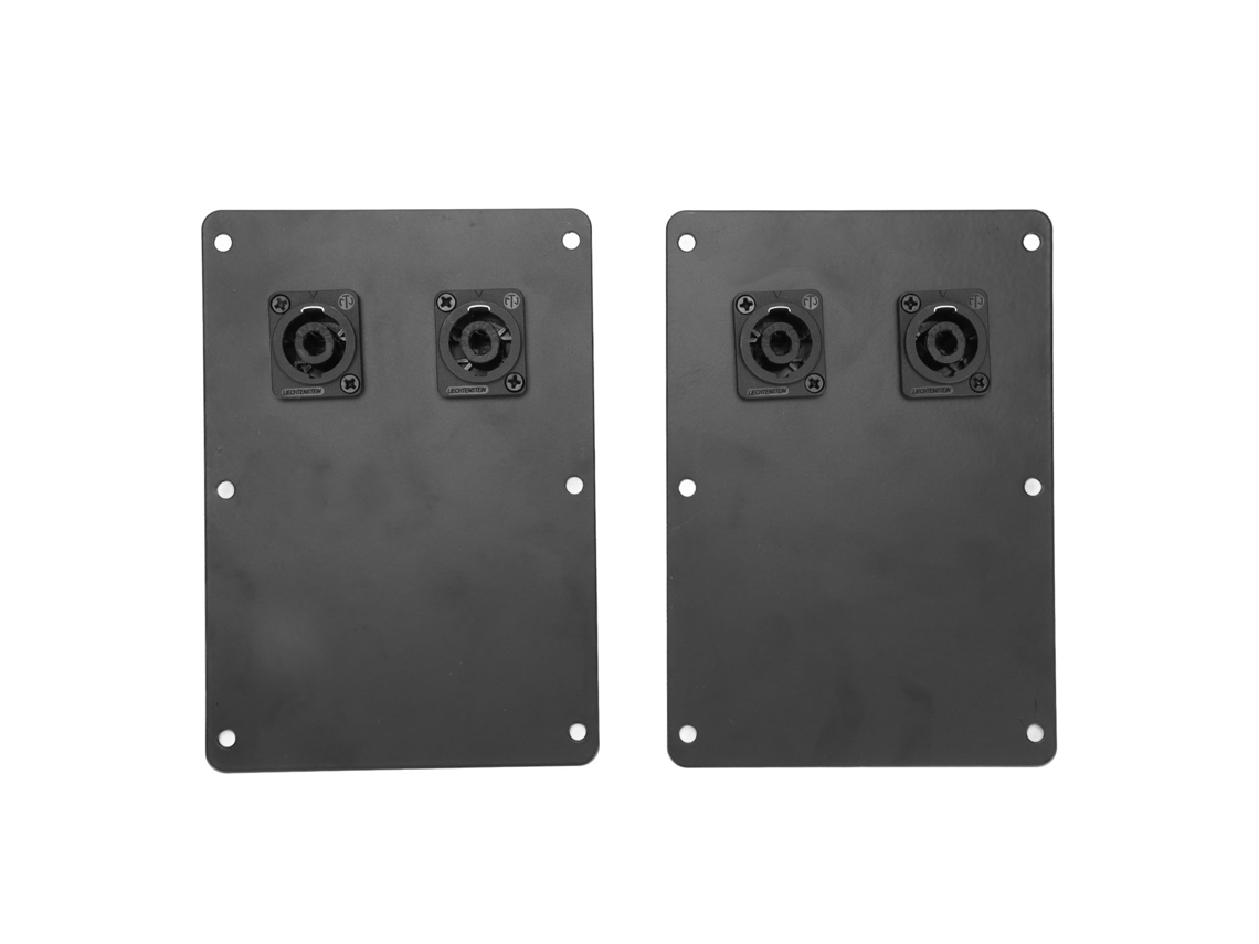 Aetheria 2pcs Placa de Tomada de Alto falante com 2 Conexões Speakon para Cabines 6 18 Polegadas Acessório de Áudio
