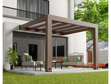 Pergolado CANOPIA Helsinki 3X4.3.4 Pergolado em madeira de cedro