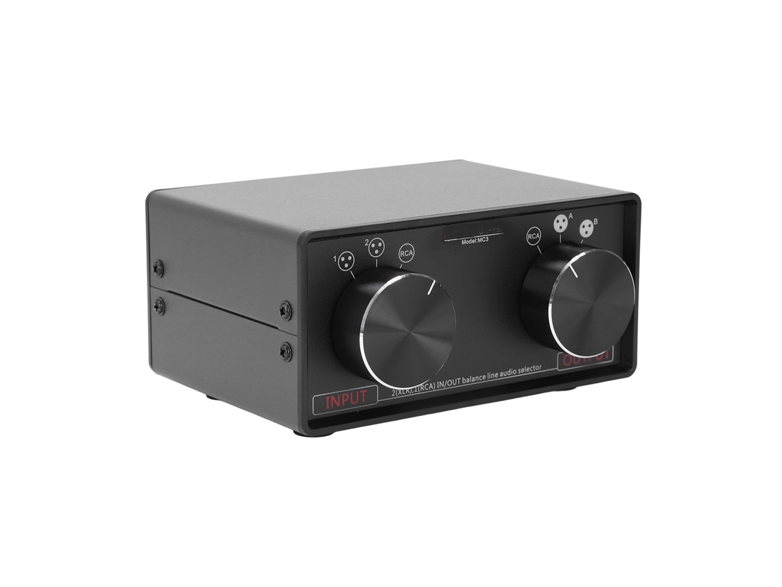 Conversor Interruptor Estéreo Passivo 3 In 3 Out Xlr
