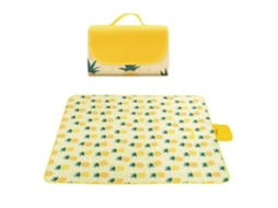 Cobertor de piquenique Slowmoose 145 cm x 200 cm, cobertor dobrável à prova d'água para acampamento de praia e jardim para viagens em família