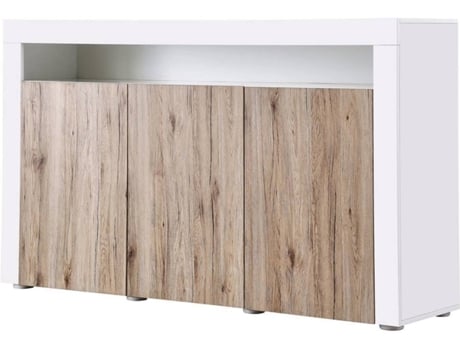 Aparador HABITAT ET JARDIN LED Bogota Branco (155x40x92 cm - MDF)