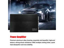Amplificador De Áudio Carro 4 Canais 5800w Classe A/b Alto Poder