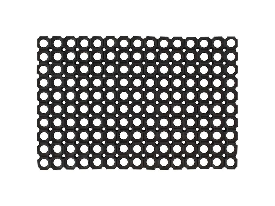 Vidaxl Tapete De Porta Retangular 40x60 Cm Borracha