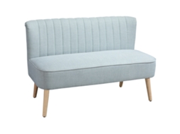 Este Sofá De Dois Lugares Possui Um Tecido Macio E Fácil De Cuidar, E Suporta Até 220 Kg. Dimensões: 117 X 56,5 X 77 Cm. Cor Verde Claro.
