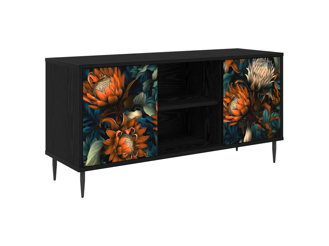 Vidaxl Gabinete Para Tv Lochem 102 X 33 X 51 Cm Carvalho Preto