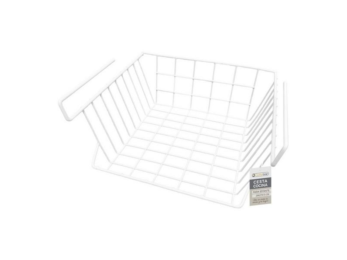 Cesto para Prateleira de Cozinha Confortime Branco