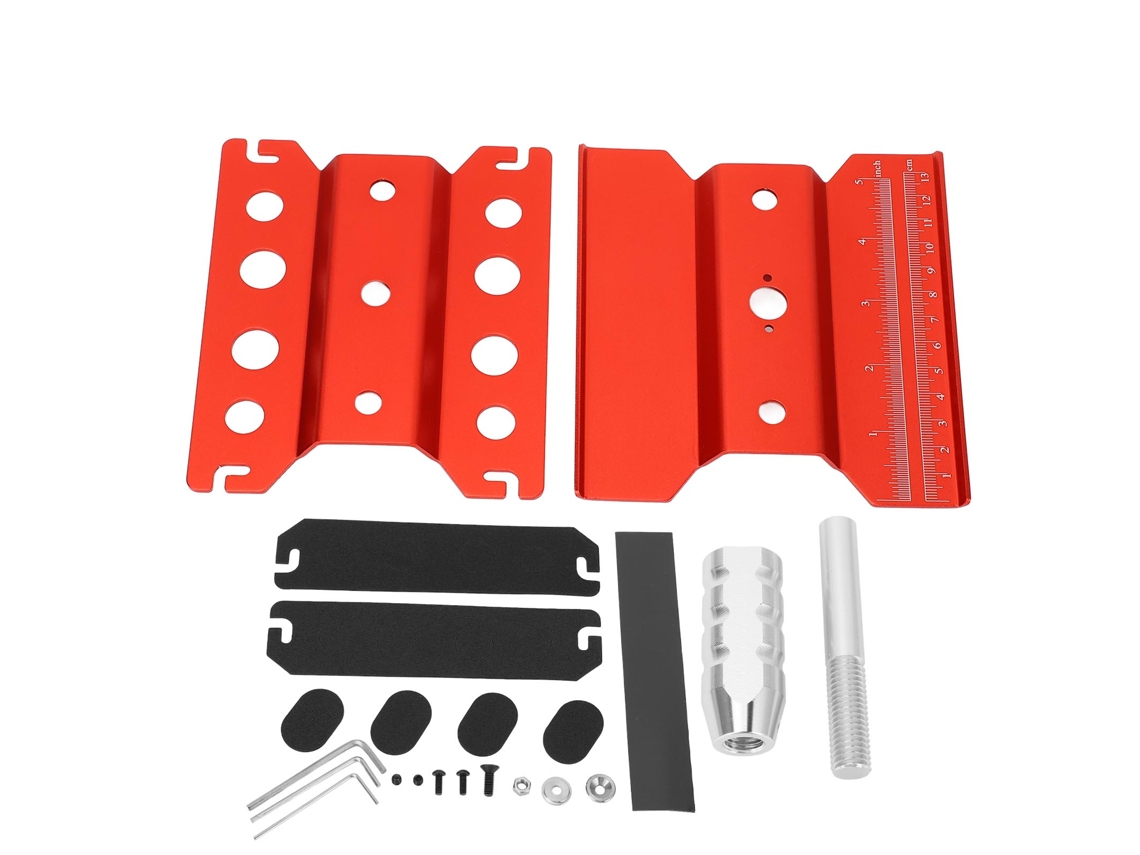 Suporte de Reparo para Carro RC Ajustável Altura Rotativo Vermelho S/MARCA