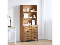 Vidaxl Hutch Com Gaveta Askim Cera De Mel 91 X 40 X 184 Cm