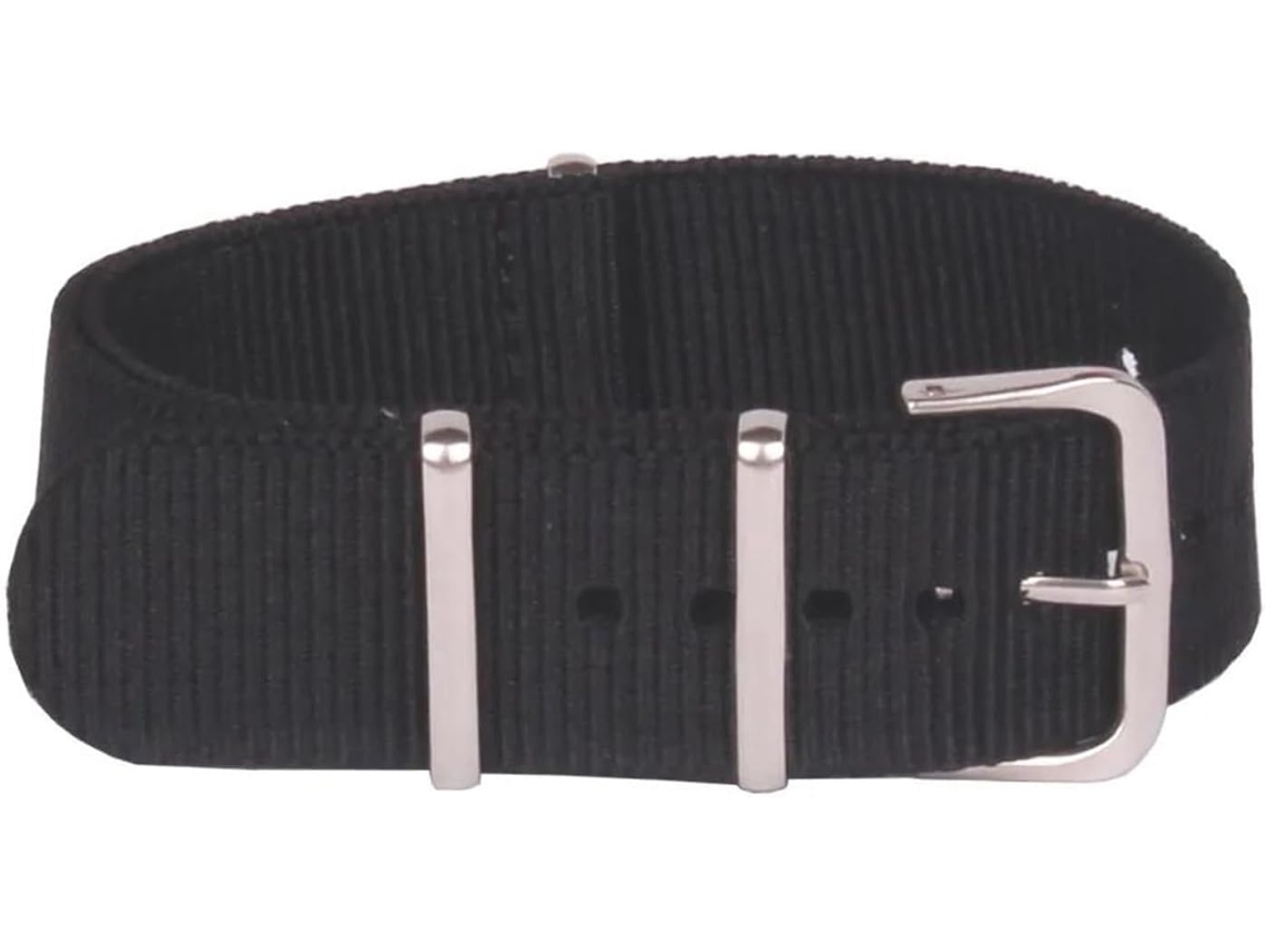 Pulseira de para Relógio 24 Mm Nylon Leve Impermeável Fivela Aço Inoxidável Resistente Água Fácil