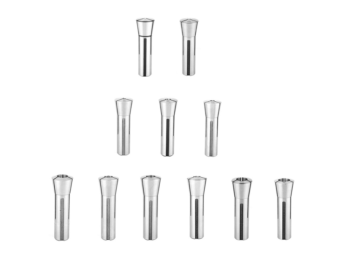 Conjunto De 11 Mandris De Mola De Alta Precisão Laxiscreed De 1/8 A 3/4 Polegadas Para Máquinas De Afiar E Cnc