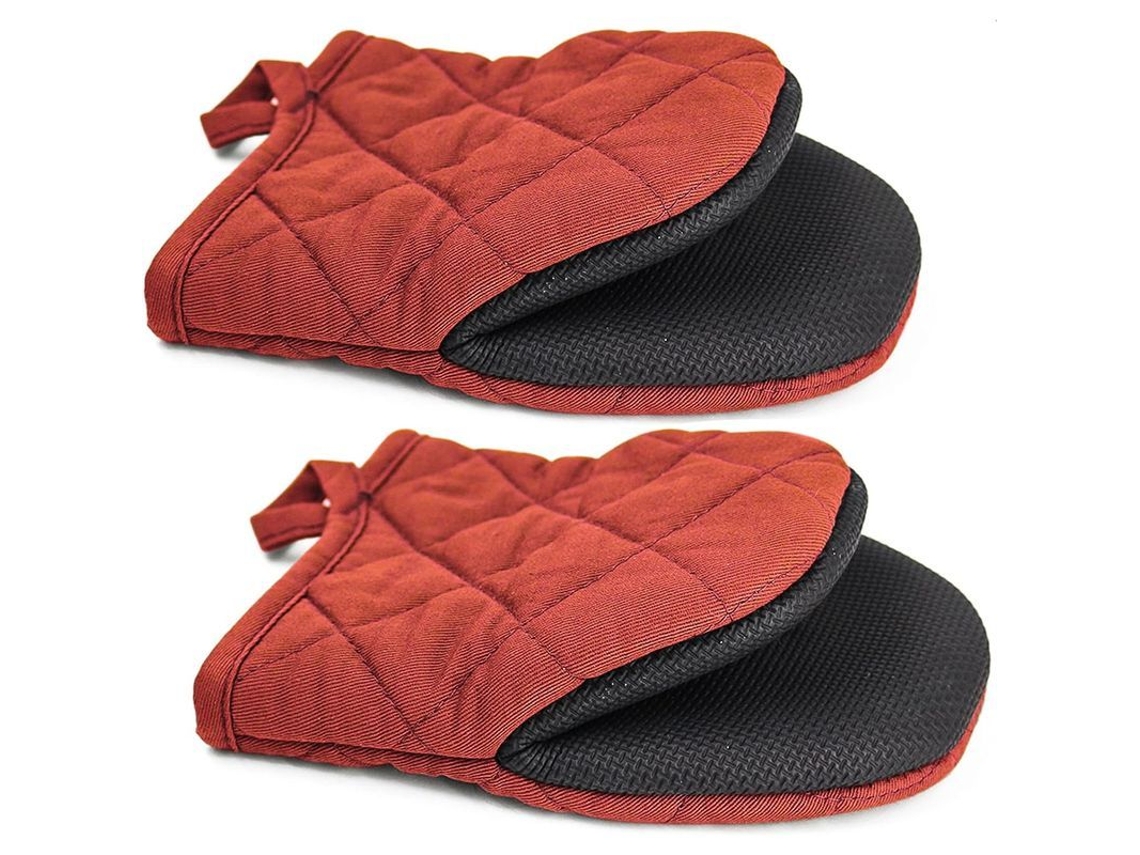 Luvas de Forno Resistentes 300°F Neoprene Vermelho 1 Par Nova Line