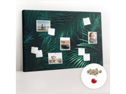 Painel De Cortiça Para Parede Folhas Tropicais Para O Escritório Espelharte (120x80 Cm)