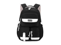 Mochila Escolar, Leve, Cor Preta Para Estudantes