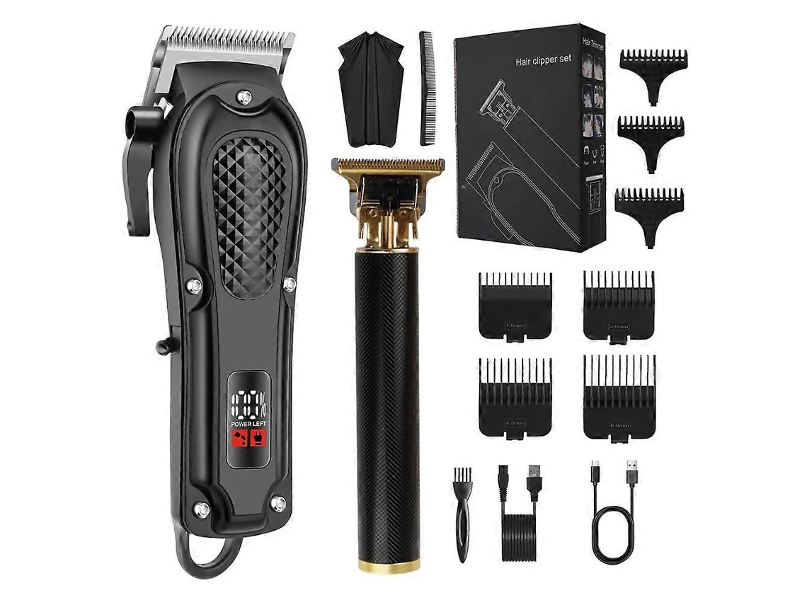 Conjunto De Cortadores De Cabelo E Barba, Potentes E Recarregáveis