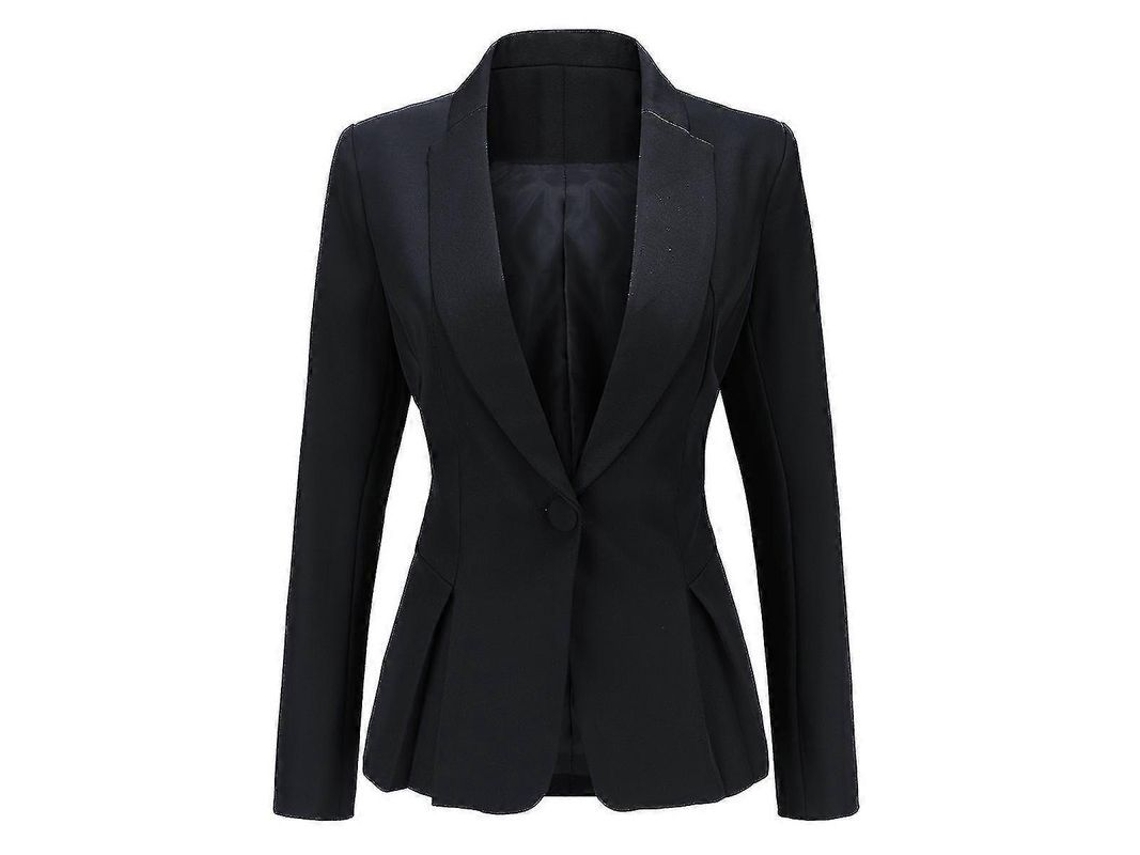 2026 chaqueta de Traje Clásico para Mujer Con Cintura Slim Y Volante En El Bajo Con Un Botón