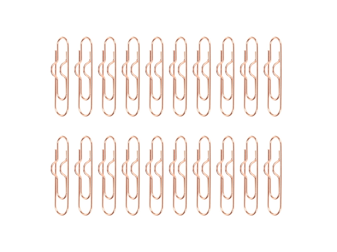 20 Clips Metálicos Para Canetas, Com Forte Força De Fixação, Anti-perda, Para A Escola E Escritório, Cor Rosa Dourado.
