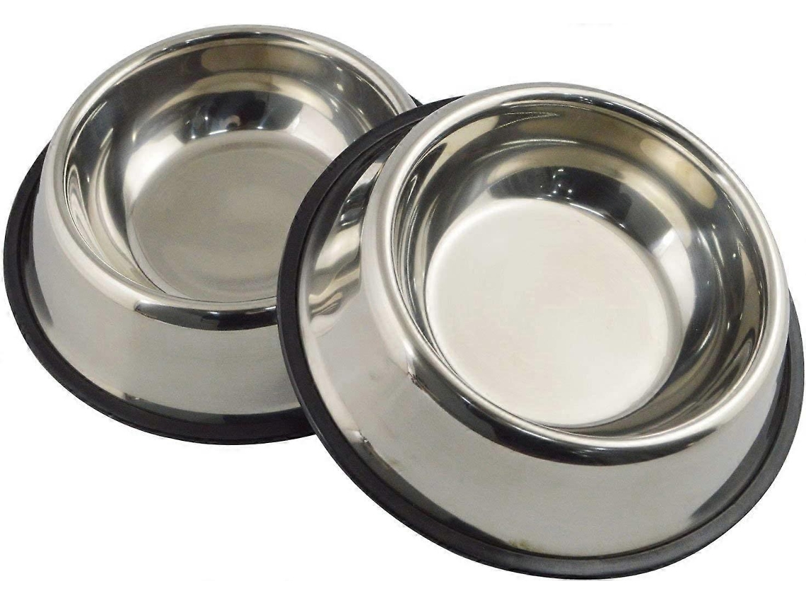 Tigela de Aço Inoxidável para Cães com Base de Borracha, Ideal para Todos os Animais de Estimação AQUAFORGE