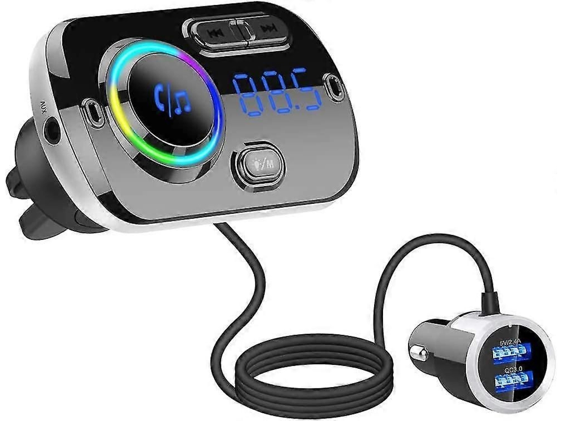 Transmissor Fm Bluetooth Para Carro, Acsergery Adaptador Receptor De Rádio Automotivo Bluetooth 5.0 - Presente