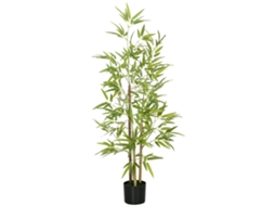 Planta Artificial De Bambu Para Interiores Com 120 Cm De Altura E Vaso Incluído.