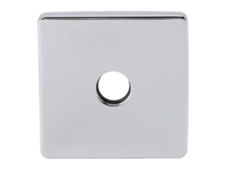 Placa Decorativa MARCA universal de aço inox para braço de chuveiro quadrado