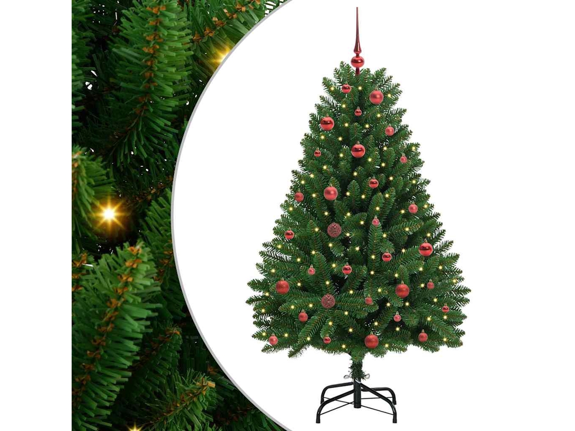 Conjunto 1 Árvore De Natal Artificial Vidaxl Verde Pvc (150 Cm)