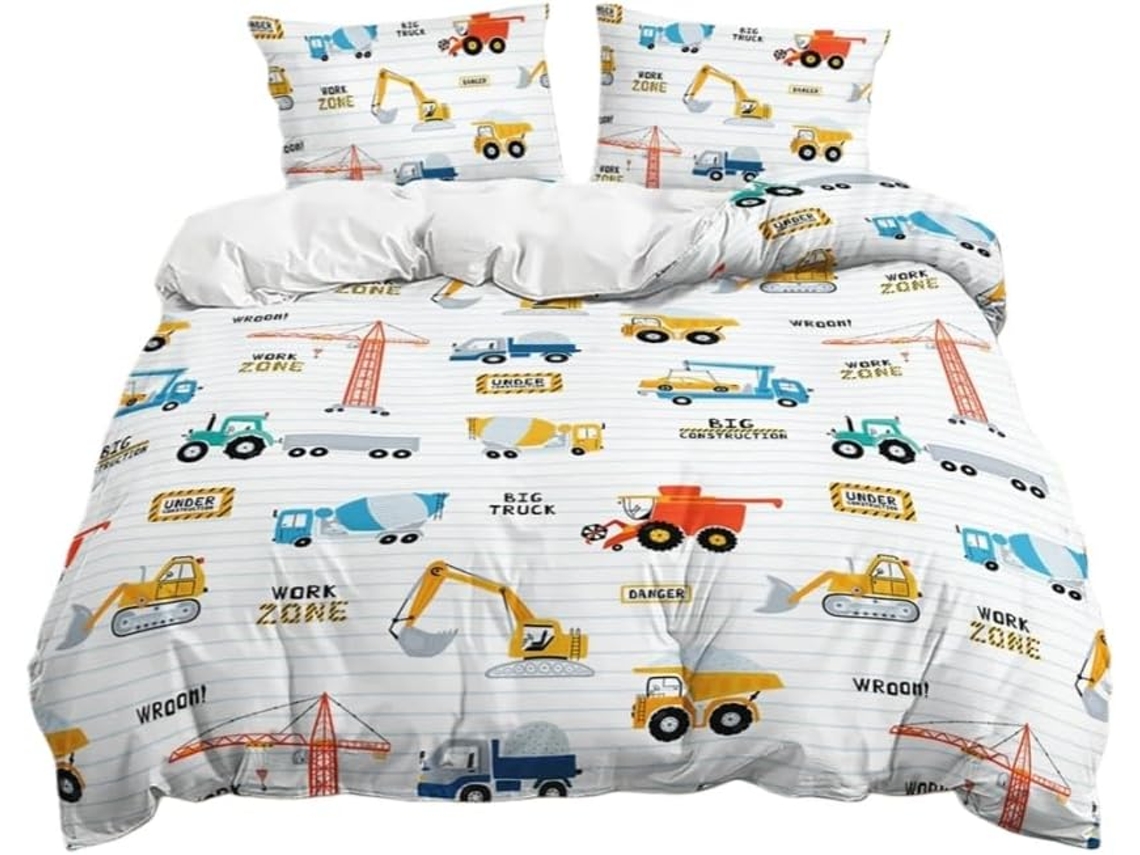 Capa de Edredom Infantil em Microfibra Fronha 50x75 Cm, 140x200 Cm