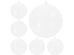 Conjunto De 6 Esferas De Acrílico Transparente Para Pendurar, Ideais