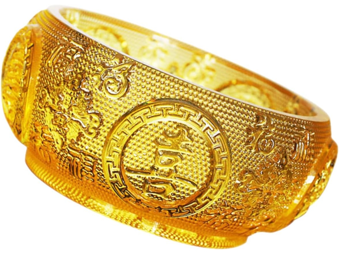 Cornucópia De Cristal Dourado, Decoração De Mesa Chinesa