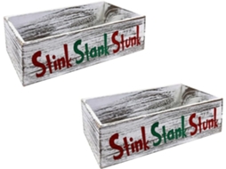 Conjunto de 2 Caixas de Papel Higiênico de Madeira para Banheiro SFUSHOS