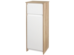 Armário de Banheiro S/MARCA, 3 Prateleiras, 2 Gavetas, Branco, 30x30x144,3 Cm