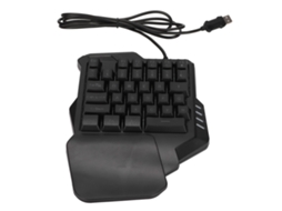 Teclado de uma Mão LAXISCREED com Retroiluminação, 35 Teclas, Design Ergonômico