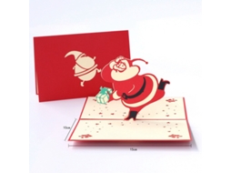 Cartão De Natal 3d, Cartão De Natal Pop Up Com Envelope Aquaforge