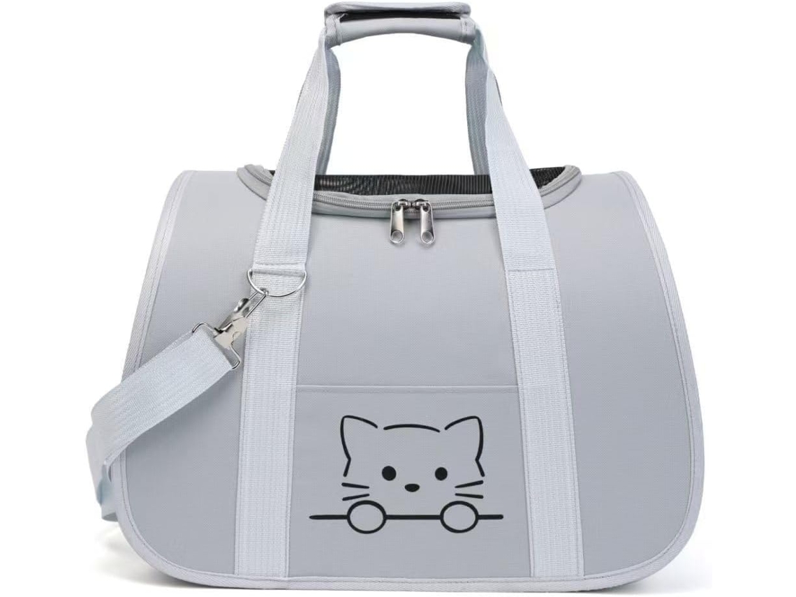Mochila para Cães e Gatos, Respirável, Impermeável, Cinza AQUAFORGE