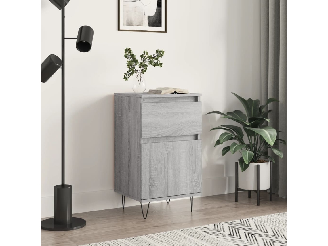 Sideboard, Sideboards Vidaxl Cinzeto Madeira Processada (n/a)