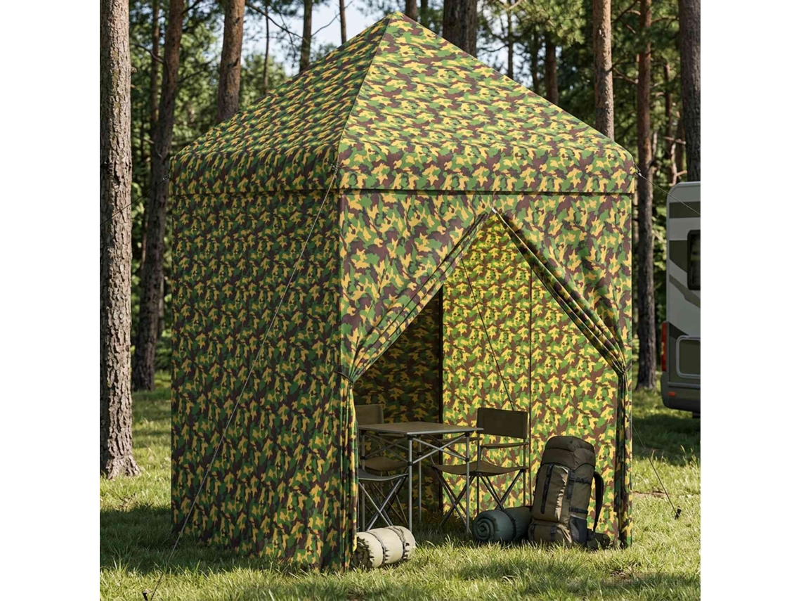 Vidaxl Toldo Com 4 Laterais 2 X 2 M Camuflagem Militar