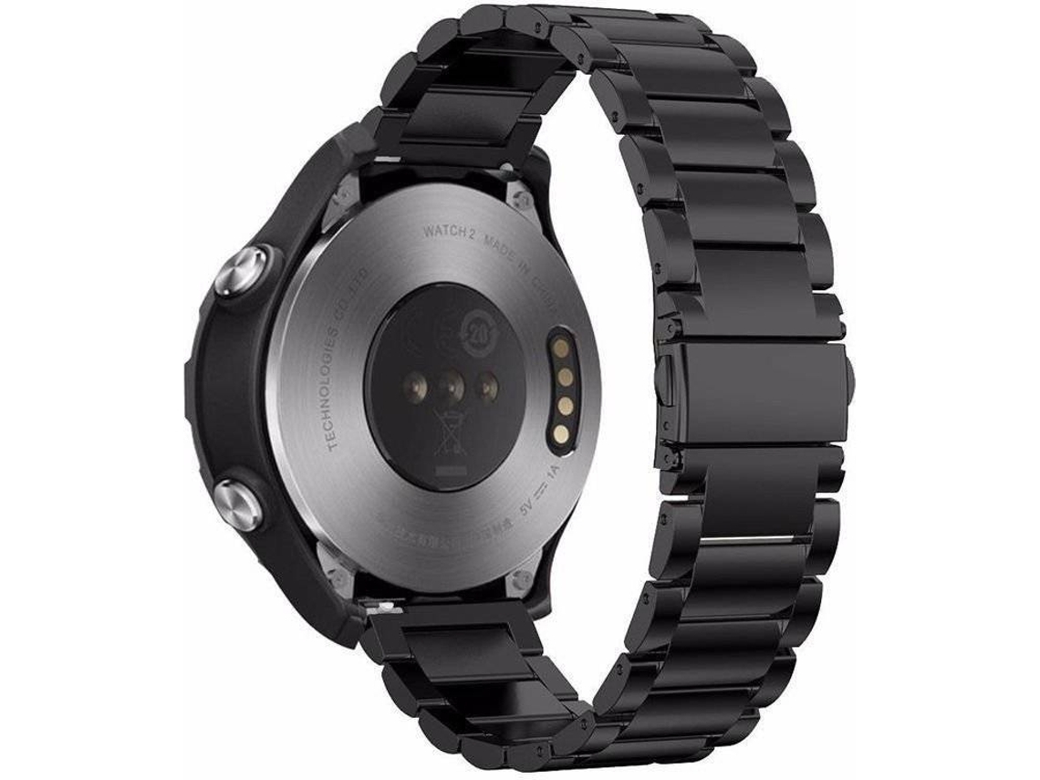 Bracelete De Luxo Em Aço Inoxidável Para Huawei Watch Gt 24mm, Preta.