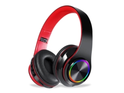 Fones de Ouvido para Jogos com Cancelamento de Ruído Samuriiron com Microfone Estéreo Cor Vermelha