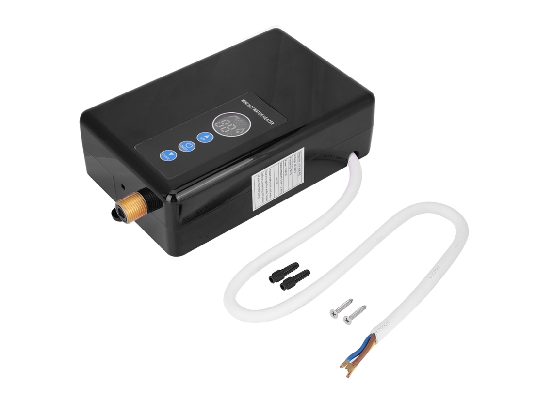 Laxiscreed Aquecedor De Água Mini Portátil Para Cozinha Com Temperatura Variável