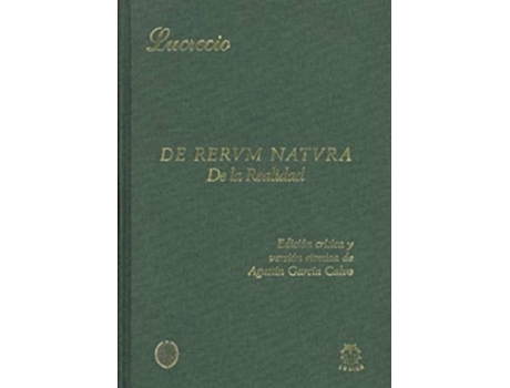 Livro De Rerum Natura - De La Realidad Da Editorial Lucina Editorial De Titus Lucretius Carus (espanhol)